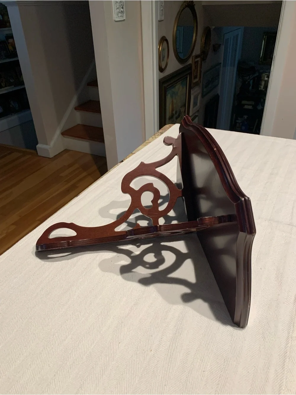 Vintage Bombay Dark Brown Wall Bracket Shelf